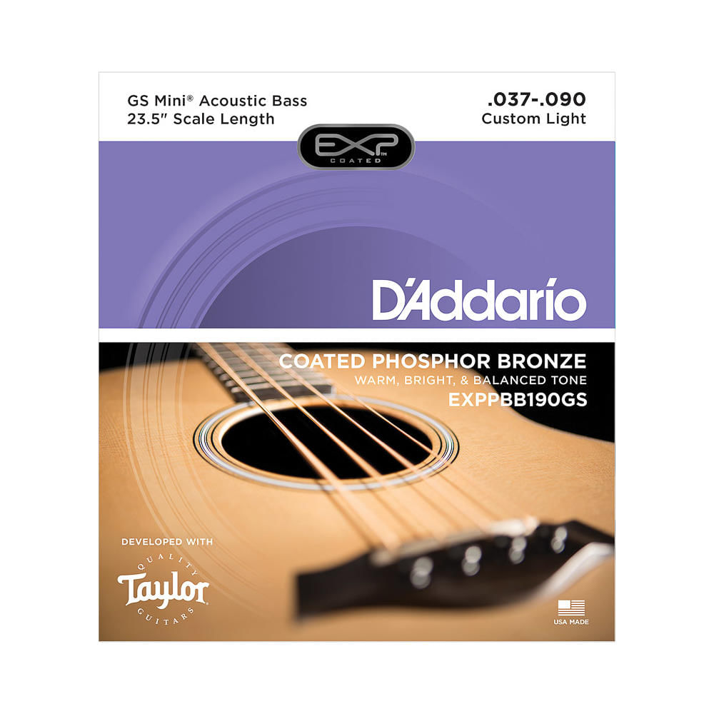 Encordoamento Para Baixolao 4 Cordas Escala Curta .037-.090 DAddario Phosphor Bronze EXPPBB190GS
